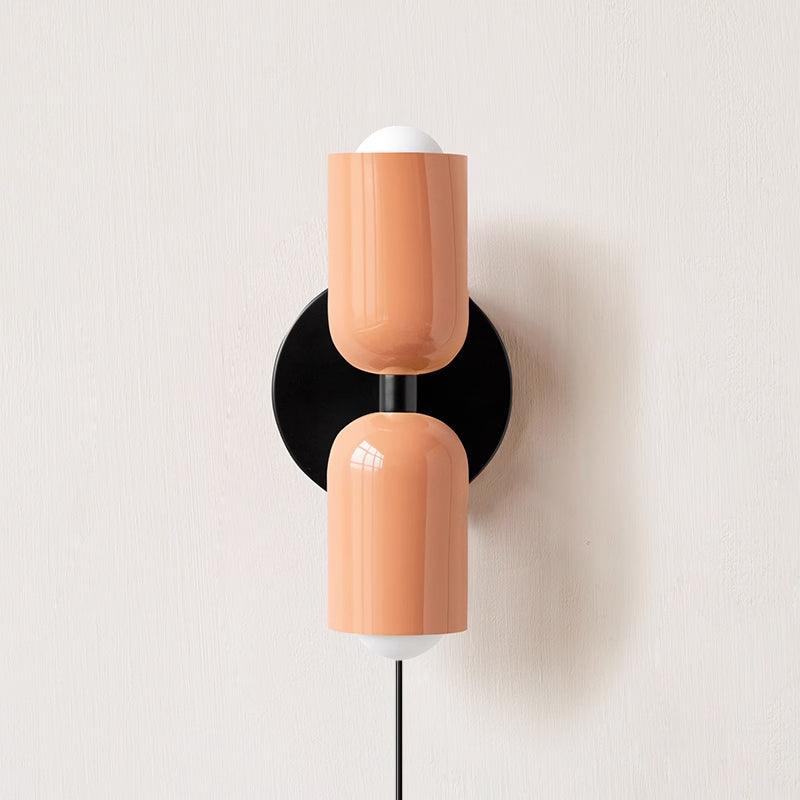 Lustra Wall Lamp Green Black Minimalist Plug-In