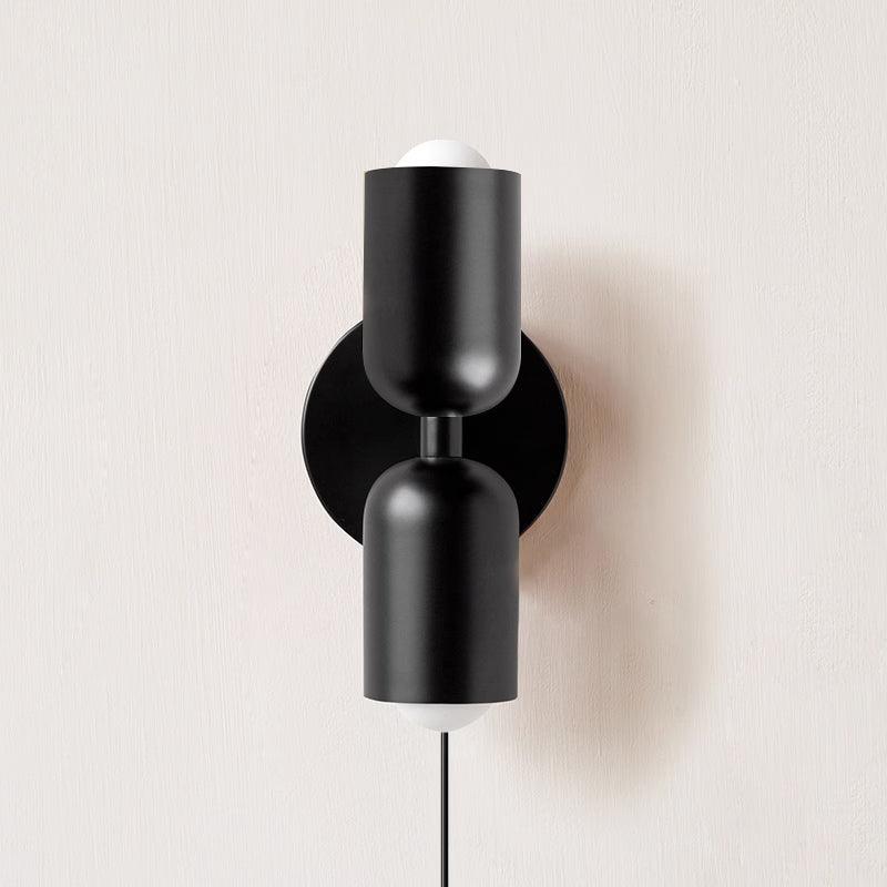 Lustra Wall Lamp Green Black Minimalist Plug-In