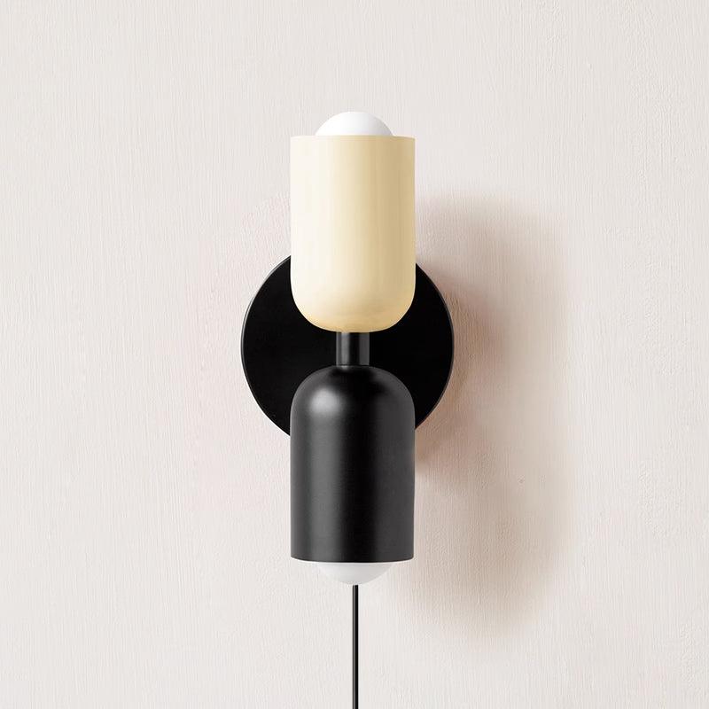 Lustra Wall Lamp Green Black Minimalist Plug-In