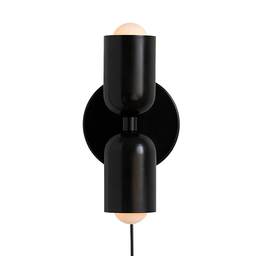Lustra Wall Lamp Green Black Minimalist Plug-In