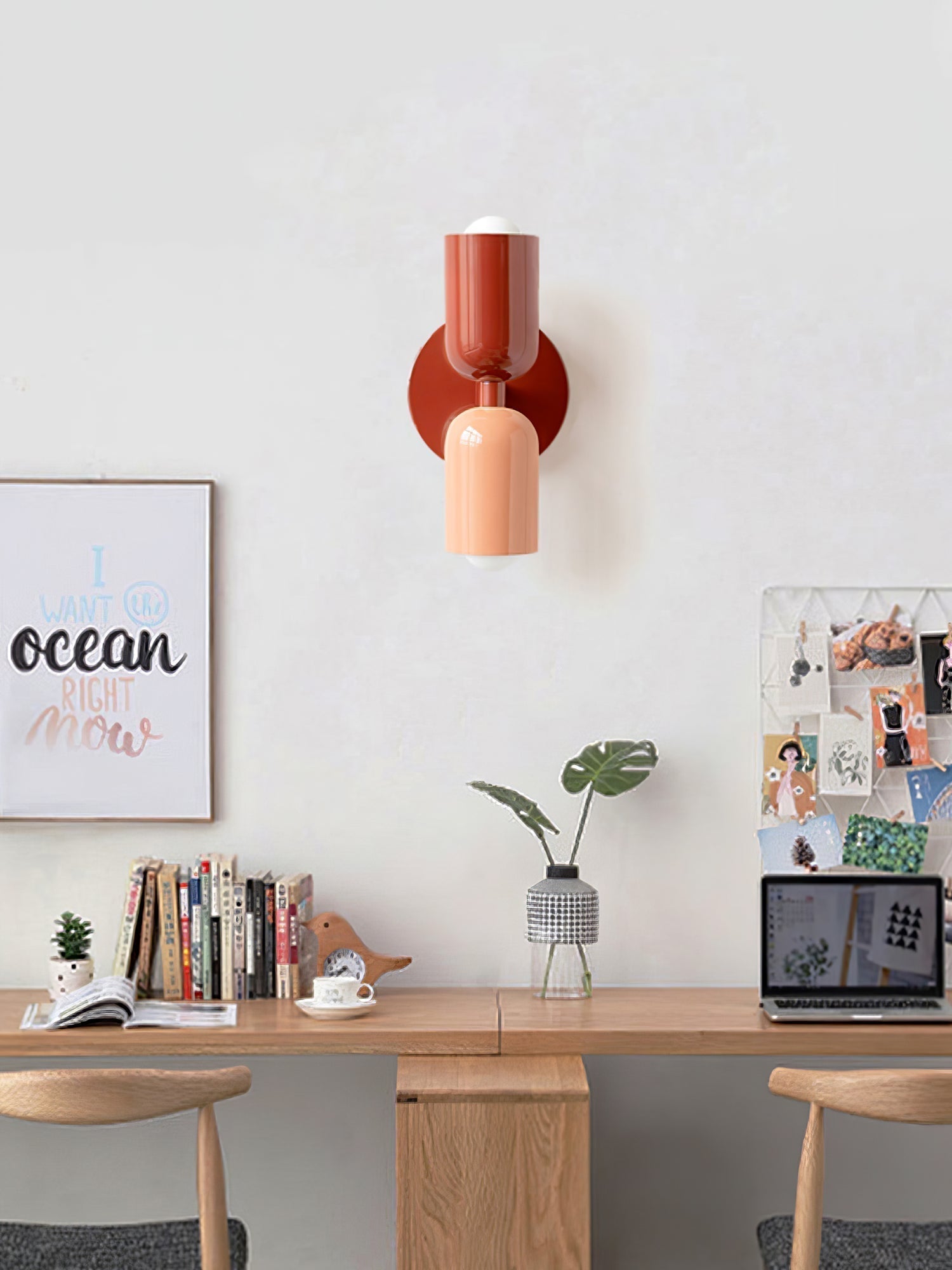 Lustra Wall Lamp Green Black Minimalist Plug-In