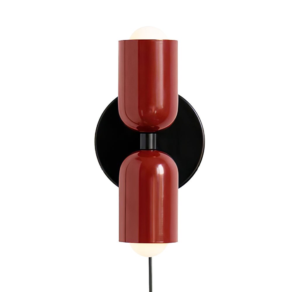 Lustra Wall Lamp Green Black Minimalist Plug-In