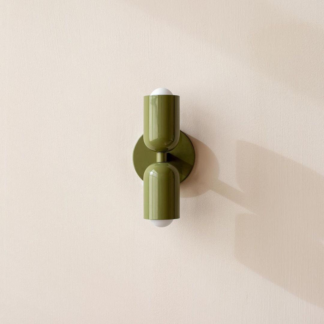 Lustra Wall Lamp Green Black Minimalist Plug-In