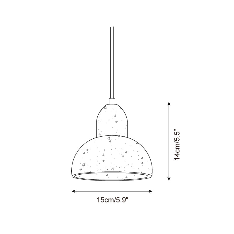 Lava Suspension Moderne en Travertin