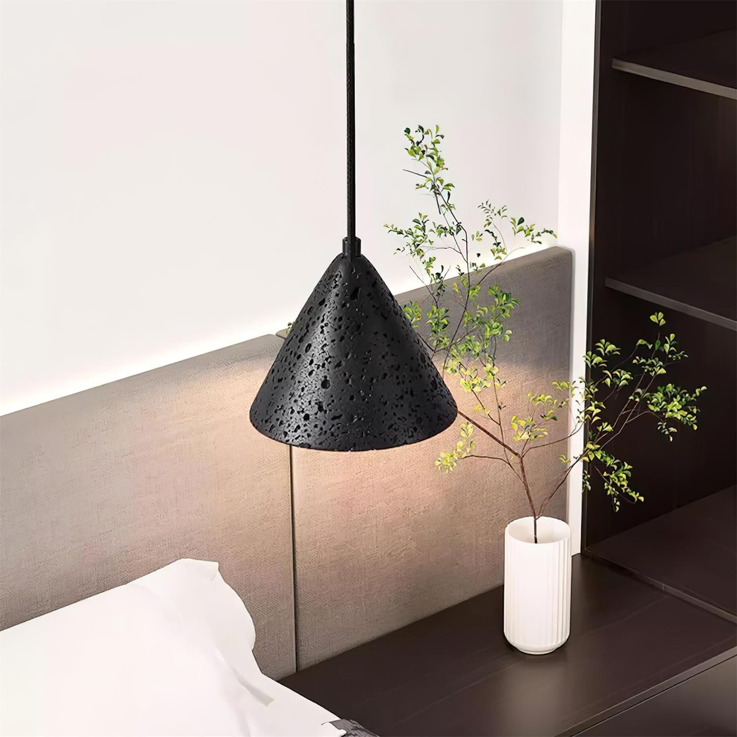 Lava Suspension Moderne en Travertin