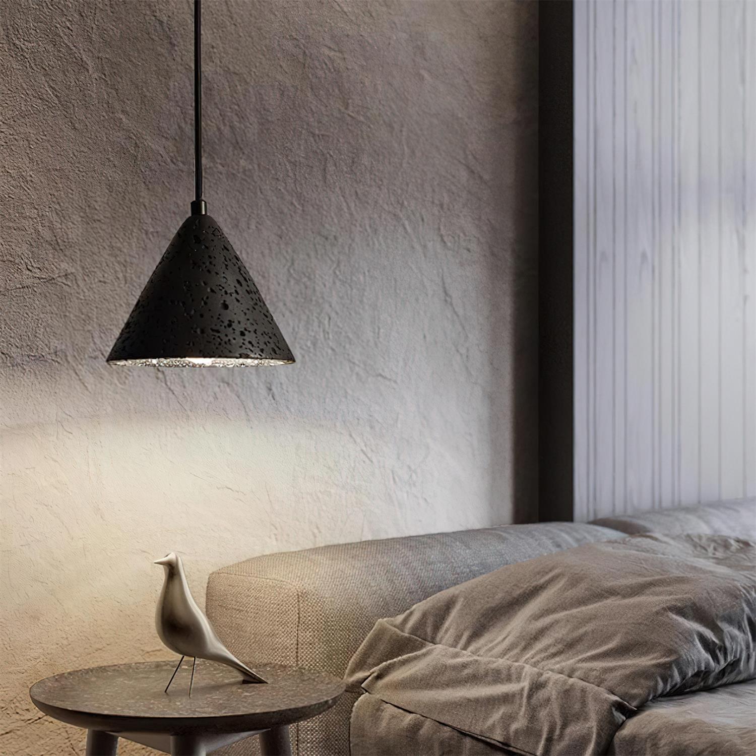 Lava Suspension Moderne en Travertin