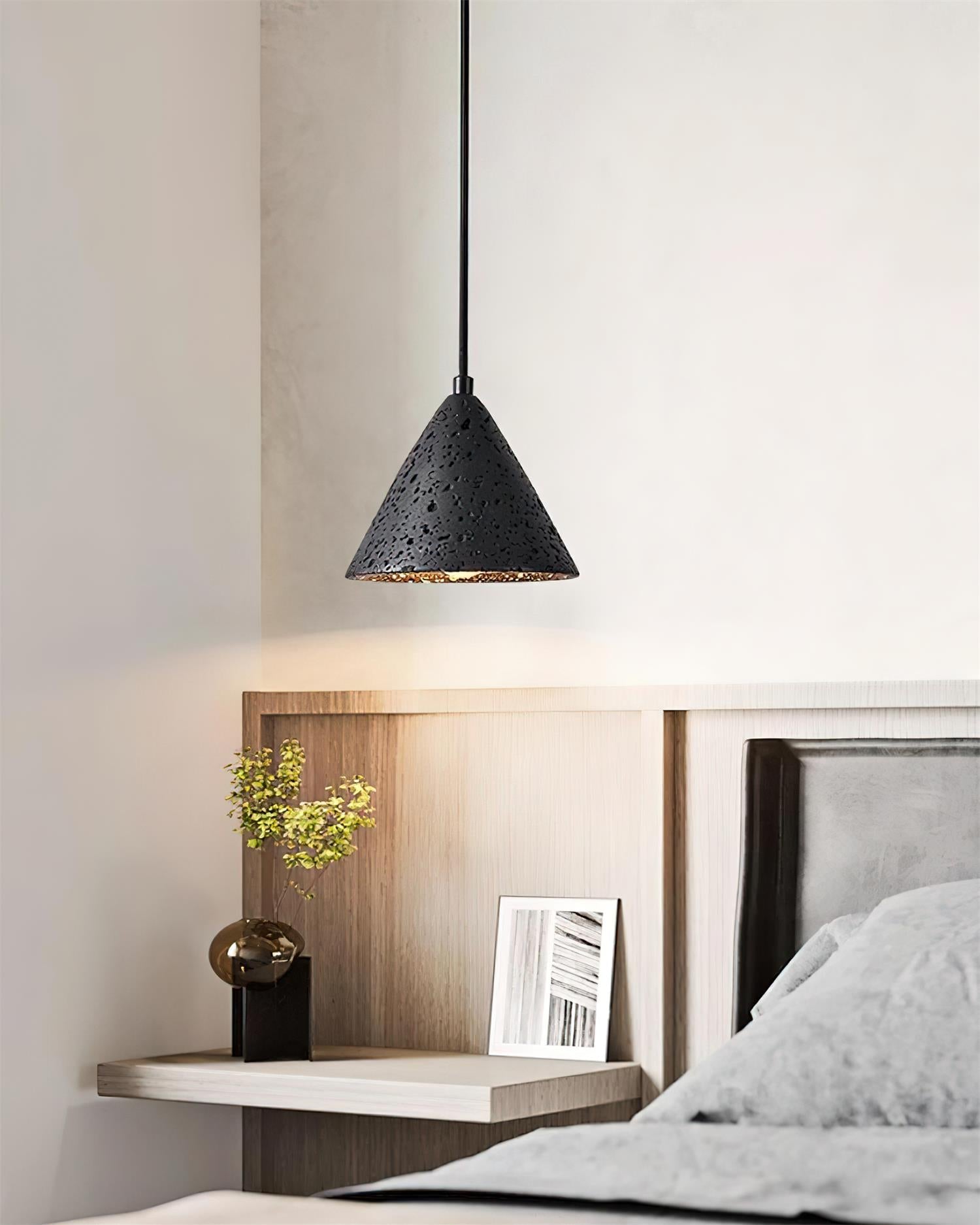 Lava Suspension Moderne en Travertin