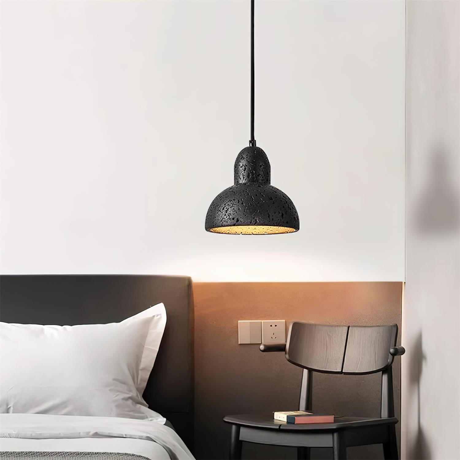 Lava Suspension Moderne en Travertin