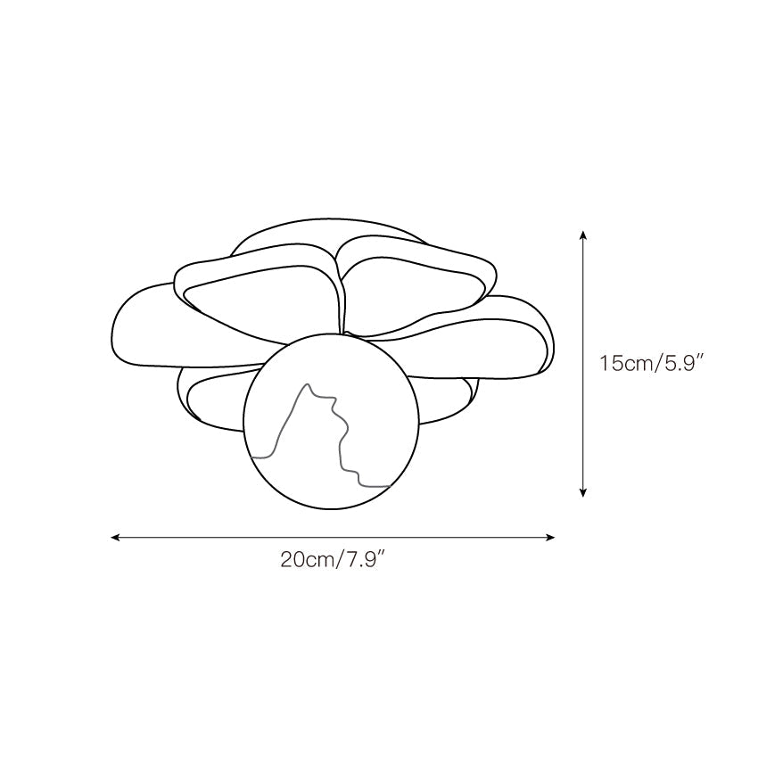 Quip Lampe De Plafond En Résine Fleur Bloom Créativité Individuelle