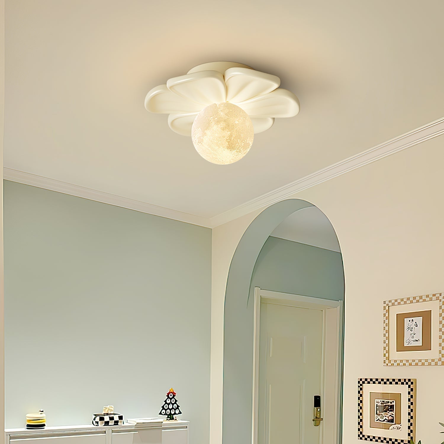 Quip Lampe De Plafond En Résine Fleur Bloom Créativité Individuelle