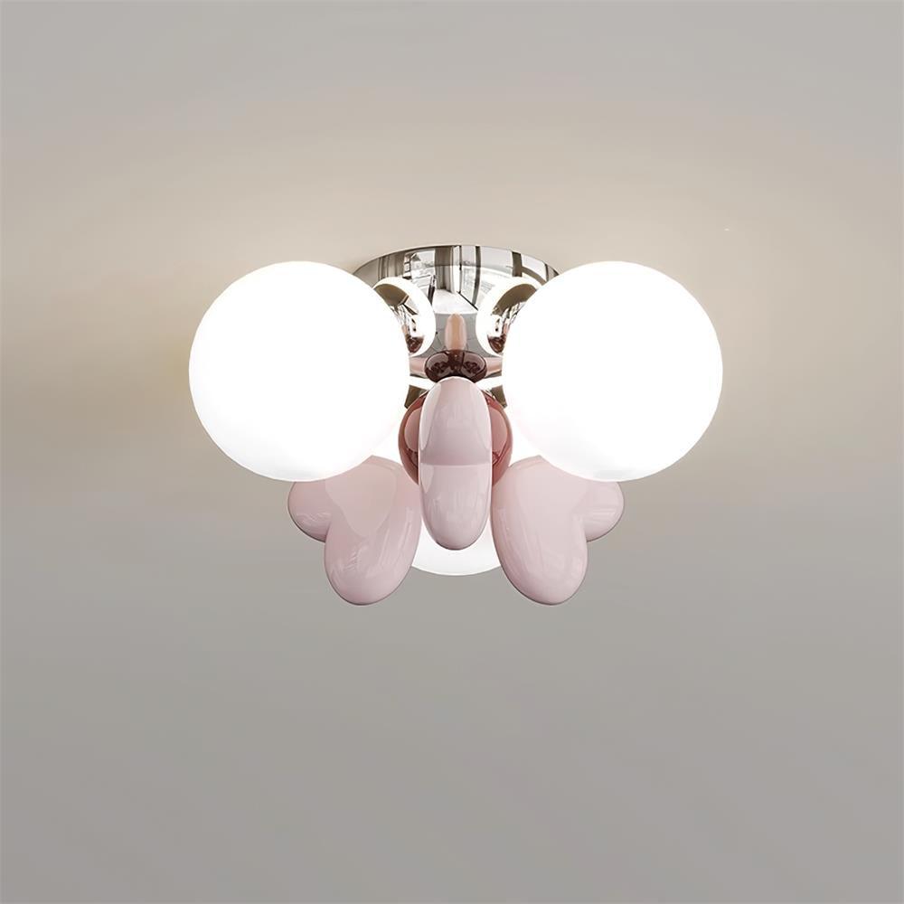 Nica Plafonnier Crème Globe Groupe Moderne Chambre
