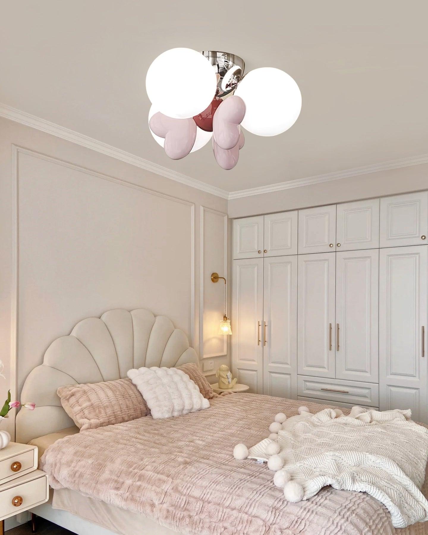 Nica Plafonnier Crème Globe Groupe Moderne Chambre