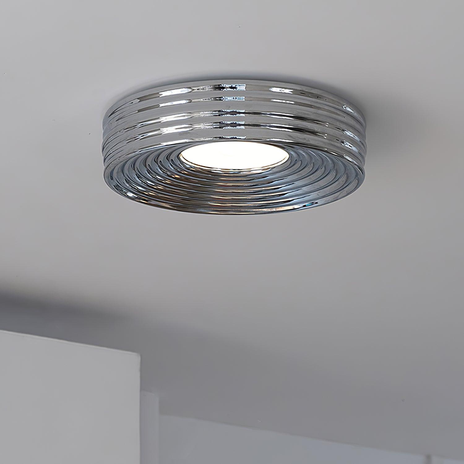 Lampe de Plafond Abat-jour Acrylique Canopée Canopée Texturée