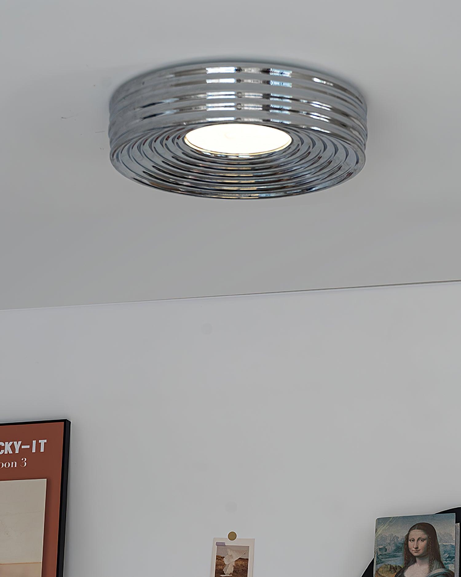 Lampe de Plafond Abat-jour Acrylique Canopée Canopée Texturée