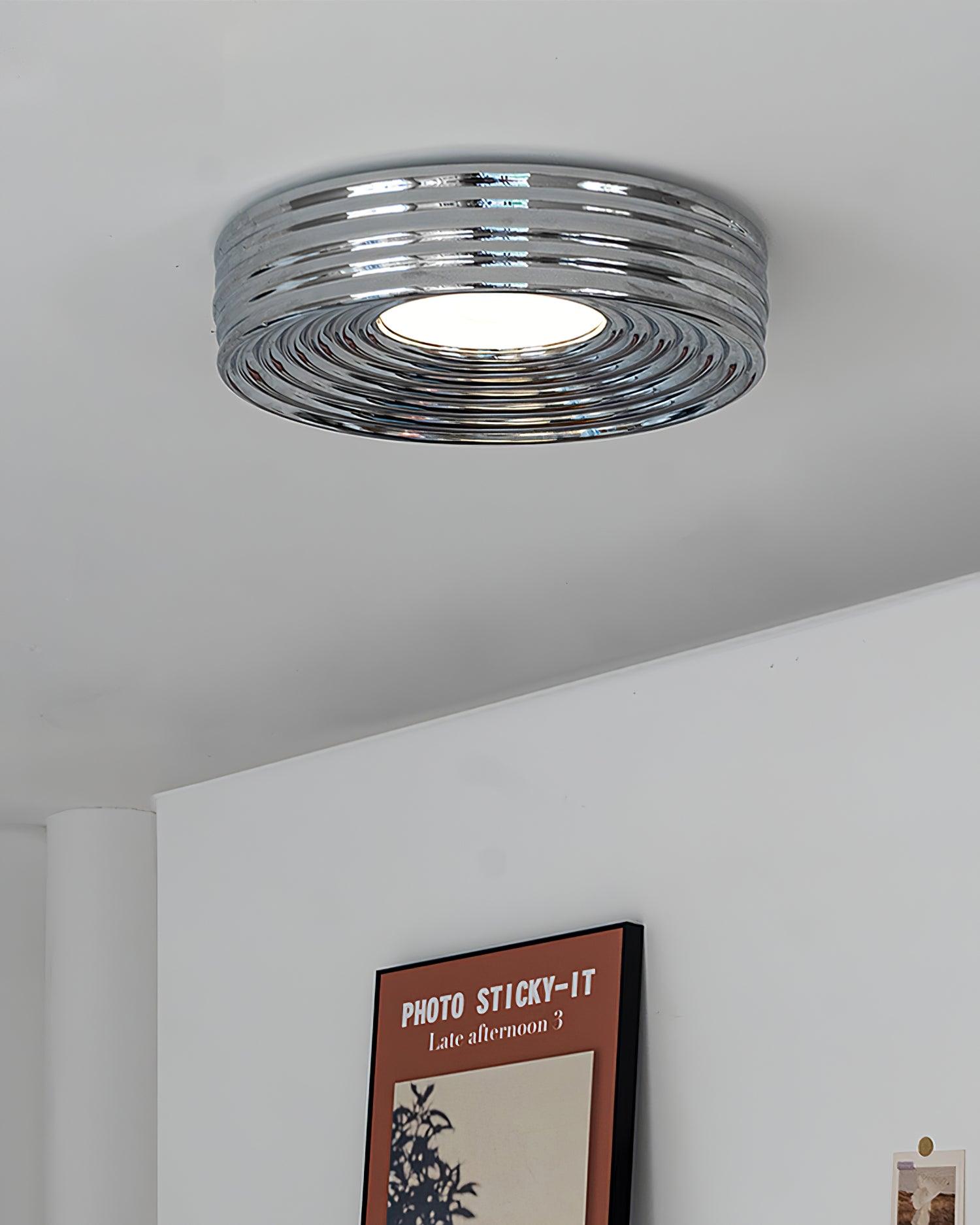 Lampe de Plafond Abat-jour Acrylique Canopée Canopée Texturée