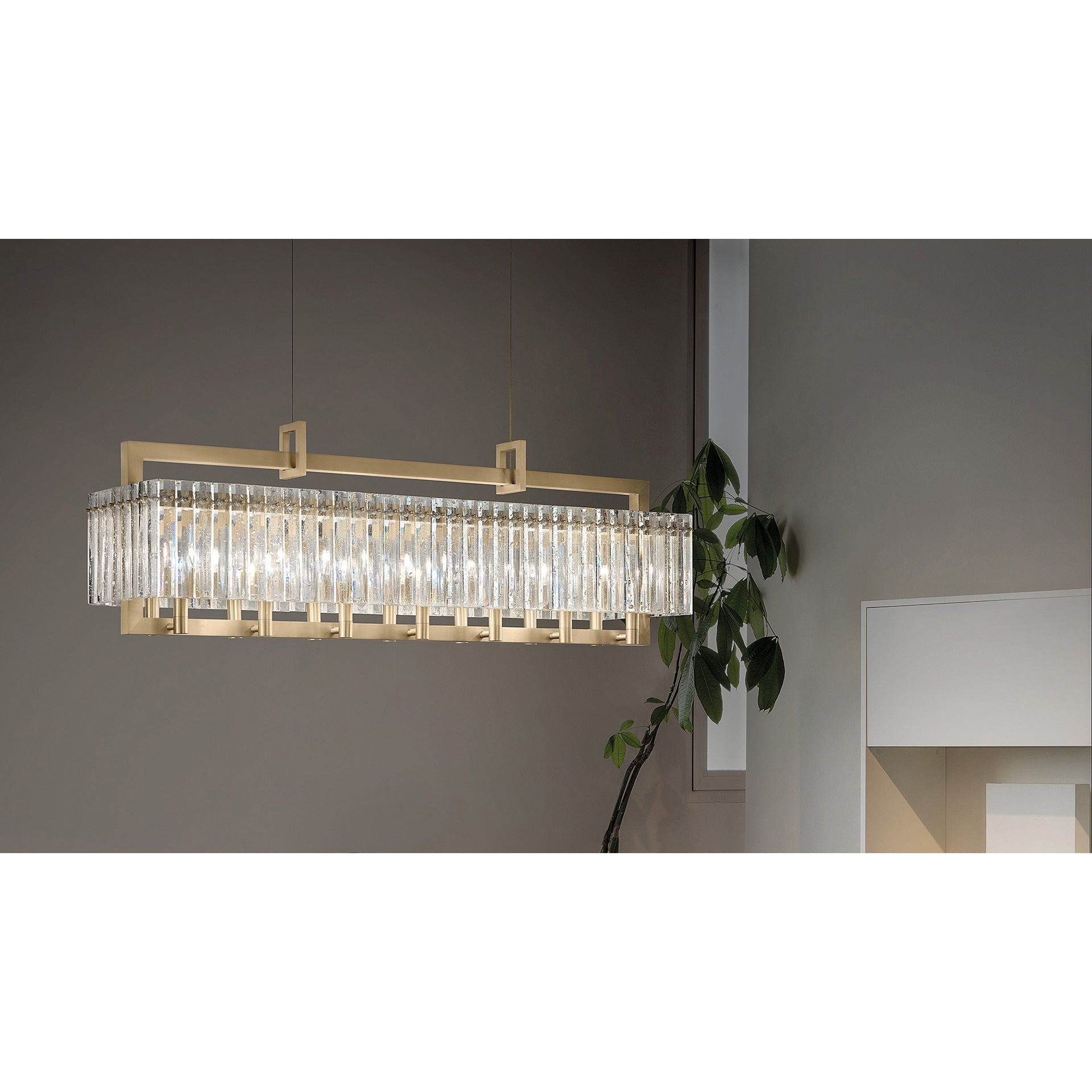 Rever Lustre Métal Laiton Verre Luxe Minimaliste Moderne