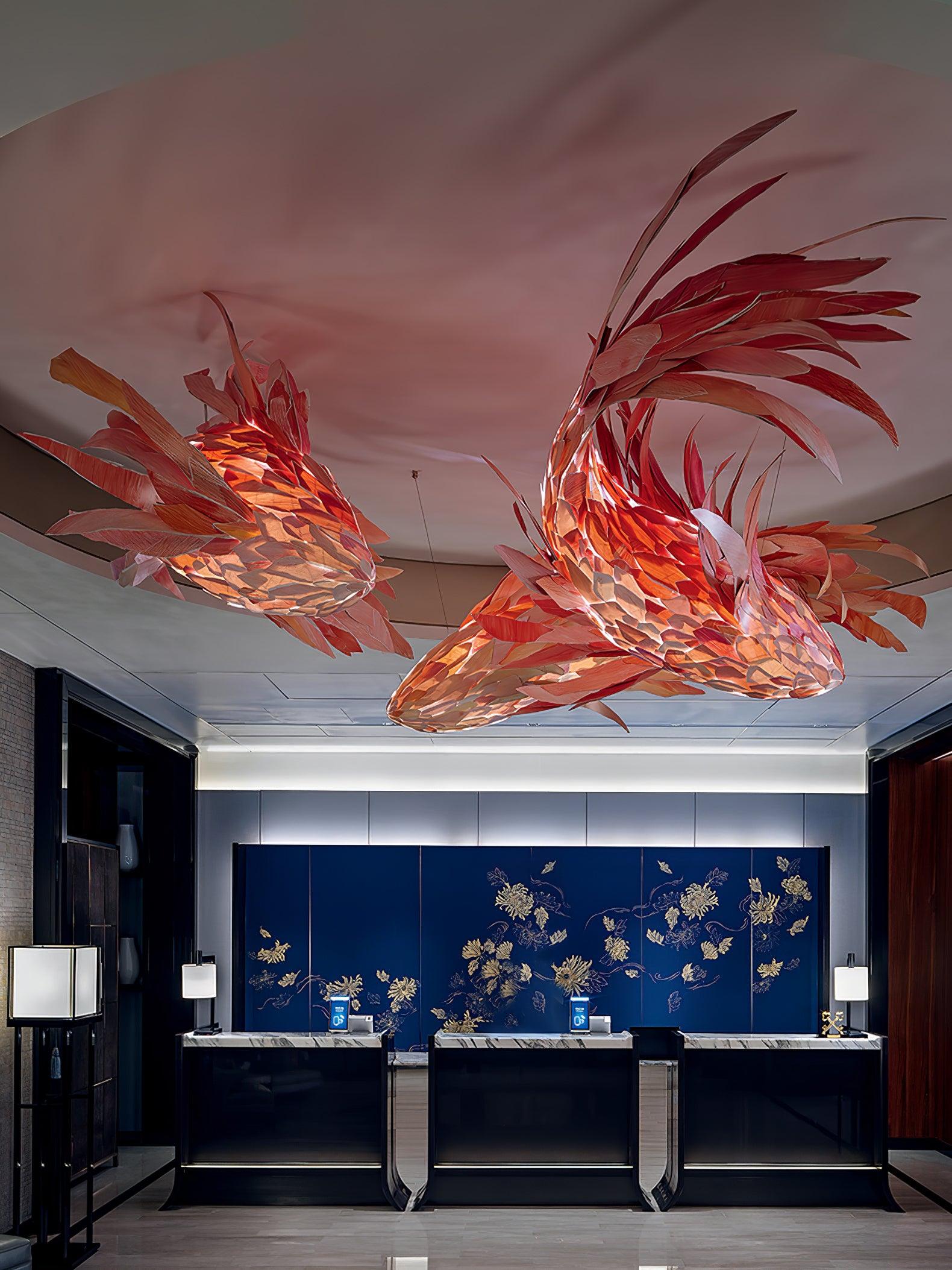 Vamararae Suspension Koi tourbillon cramoisi