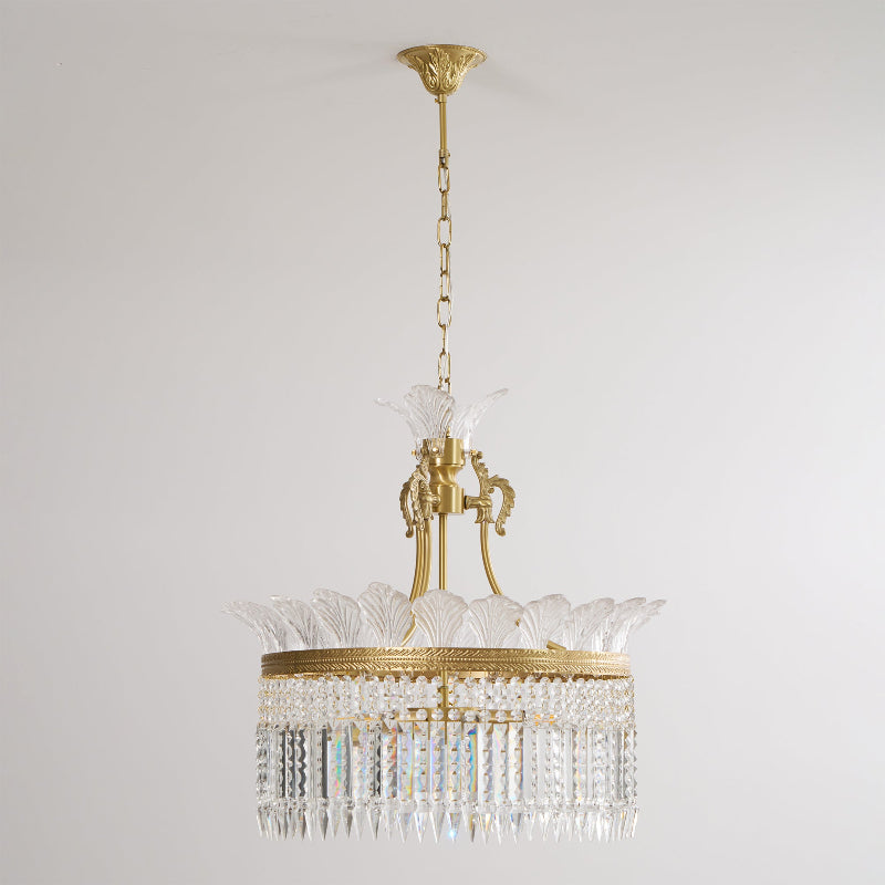 Xelra Lustre en Laiton & Cristal