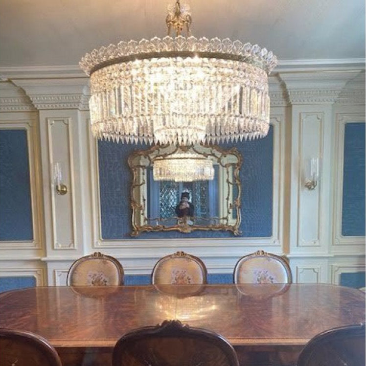 Xelra Lustre en Laiton & Cristal