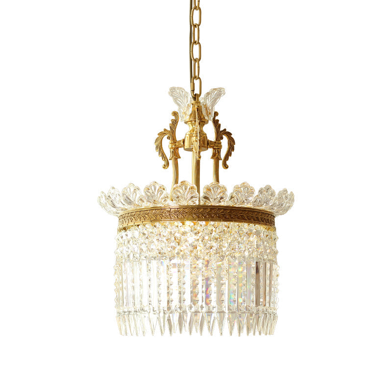 Xelra Lustre en Laiton & Cristal