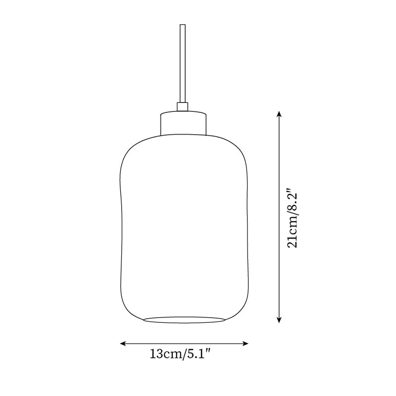 Eryno Lampe Suspension en Béton et Travertin