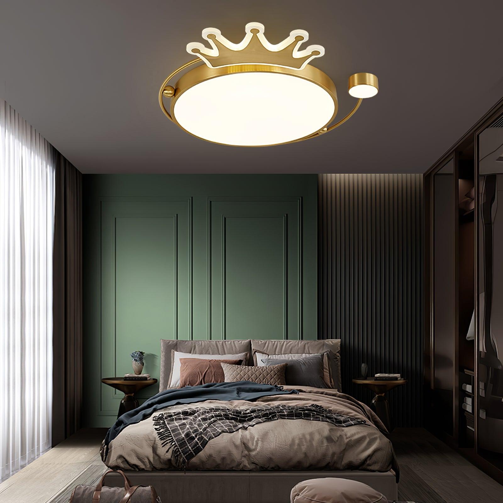 Aloror Lampe Plafonnier Classique Art Couronne