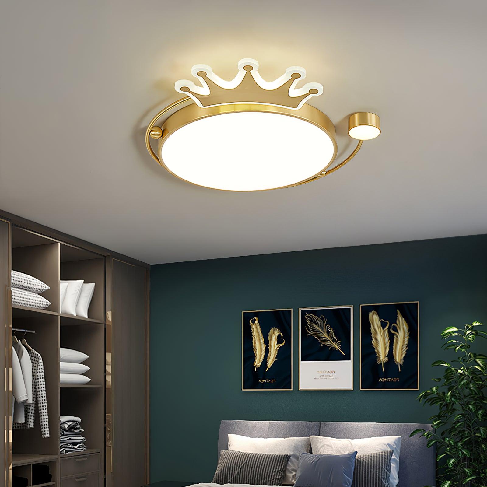 Aloror Lampe Plafonnier Classique Art Couronne