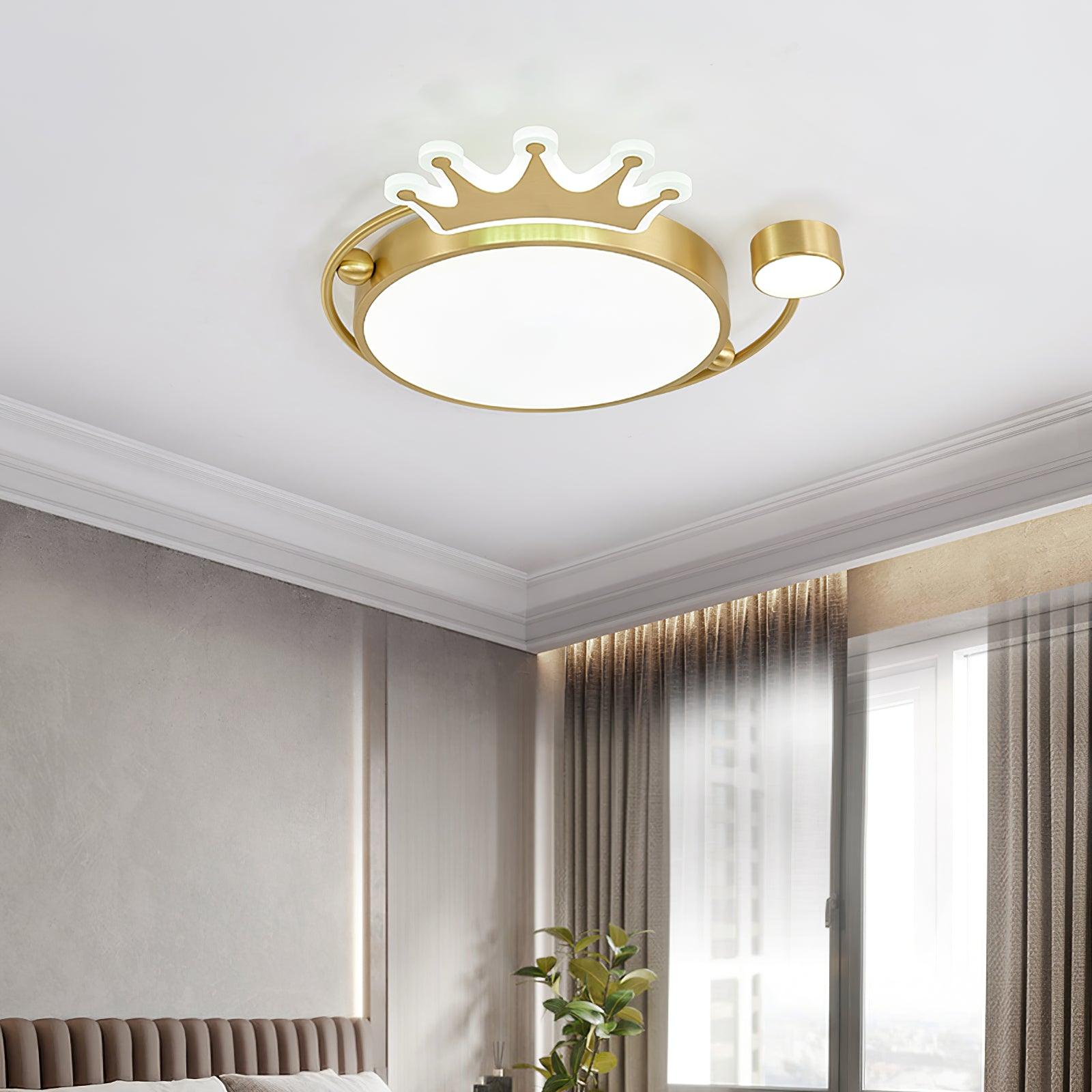 Aloror Lampe Plafonnier Classique Art Couronne