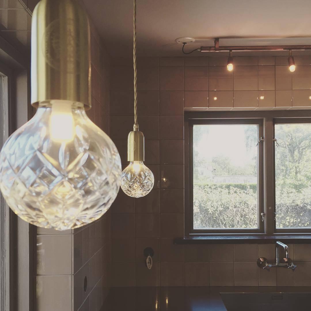 Vireo Lampe Suspendue Ampoule en Cristal