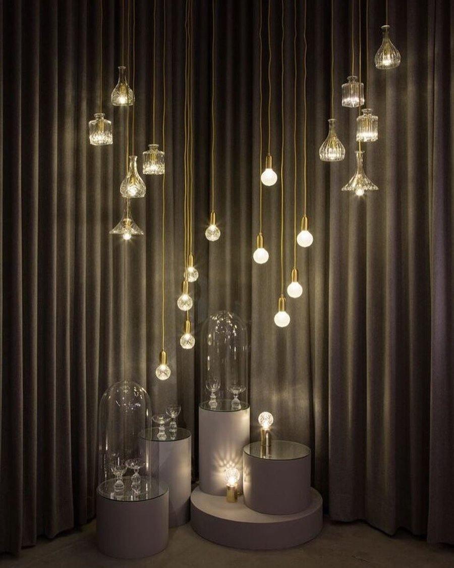 Vireo Lampe Suspendue Ampoule en Cristal