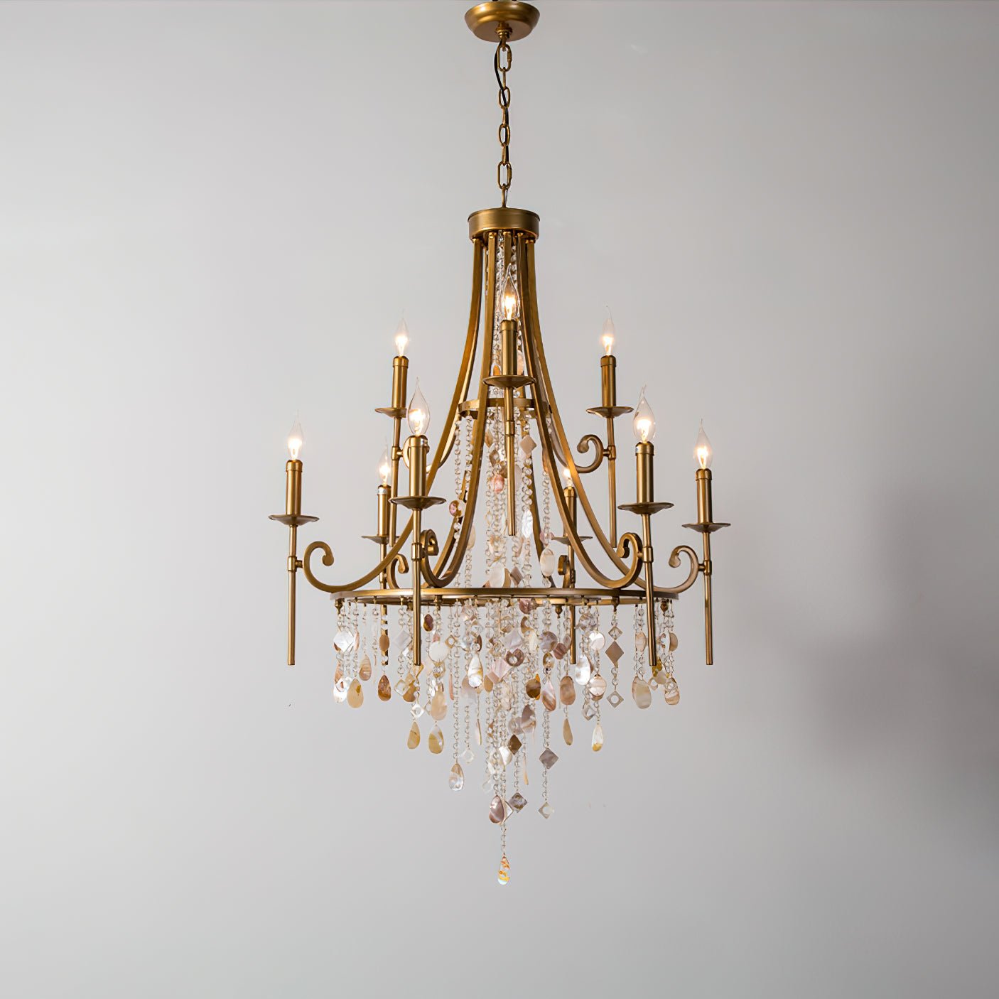 Errina Lustre Postmoderne Luxe Coquille Cristal