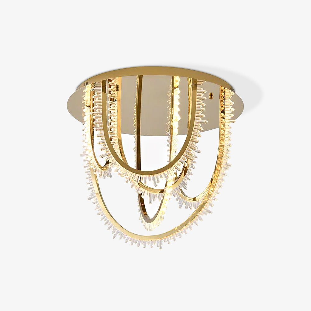 Crystal Lampe Plafonnier Cristal Corde à Créativité Individuelle