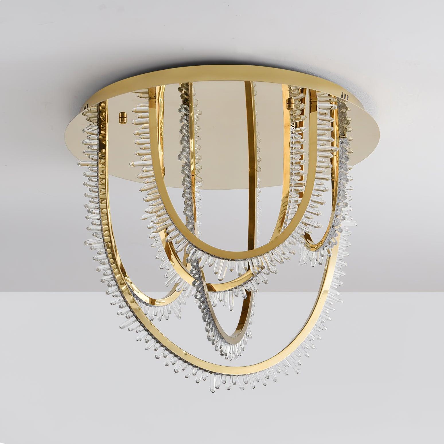 Crystal Lampe Plafonnier Cristal Corde à Créativité Individuelle