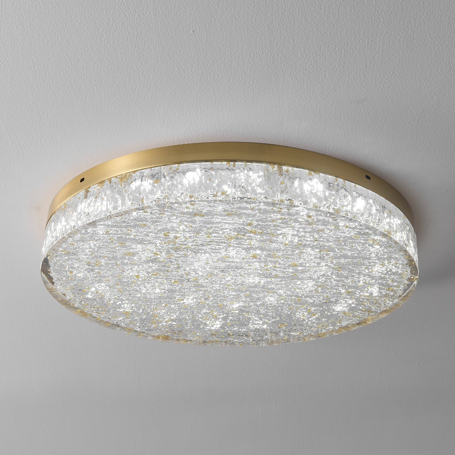 Zemara Plafonnier en Résine Cristal Luxe