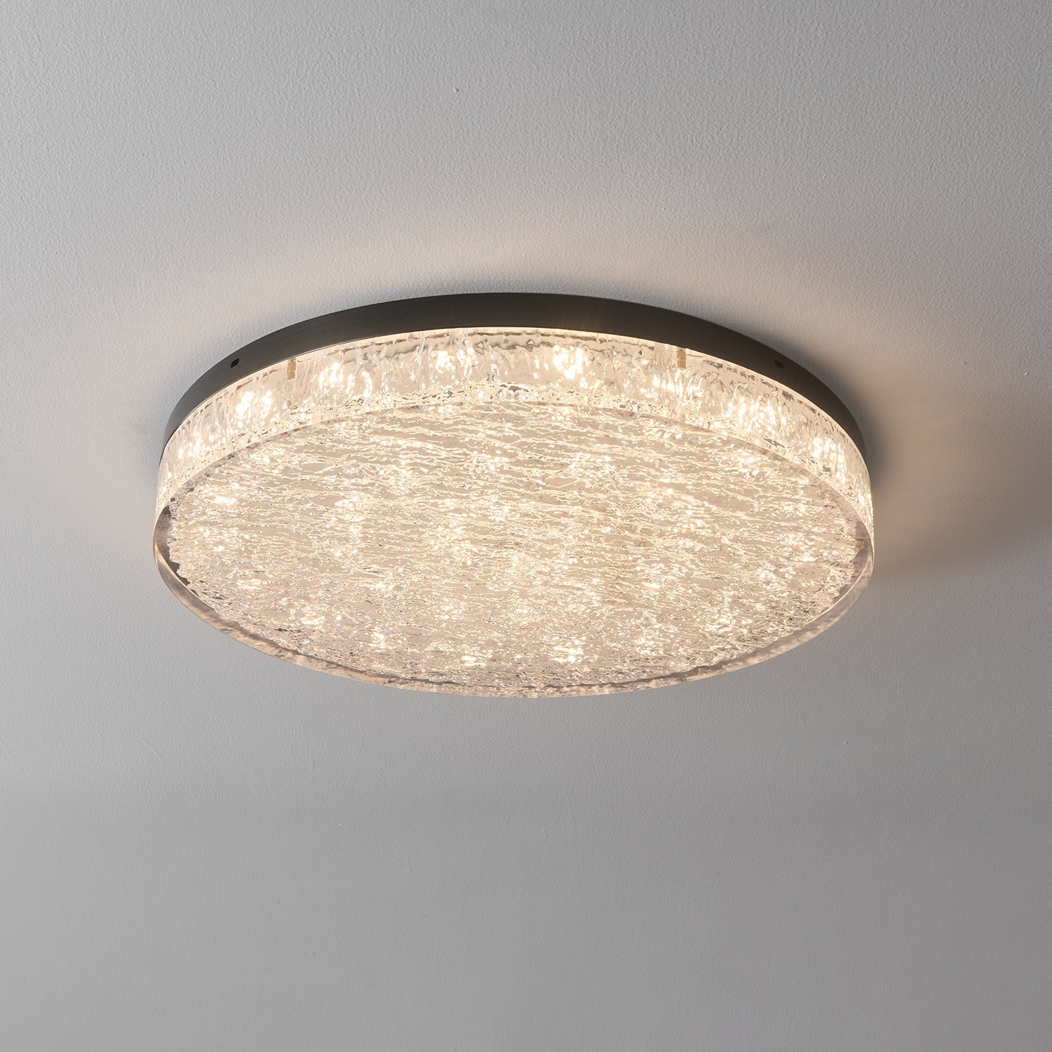 Zemara Plafonnier en Résine Cristal Luxe