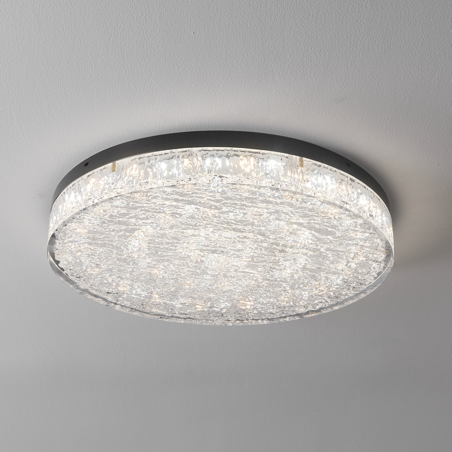 Zemara Plafonnier en Résine Cristal Luxe