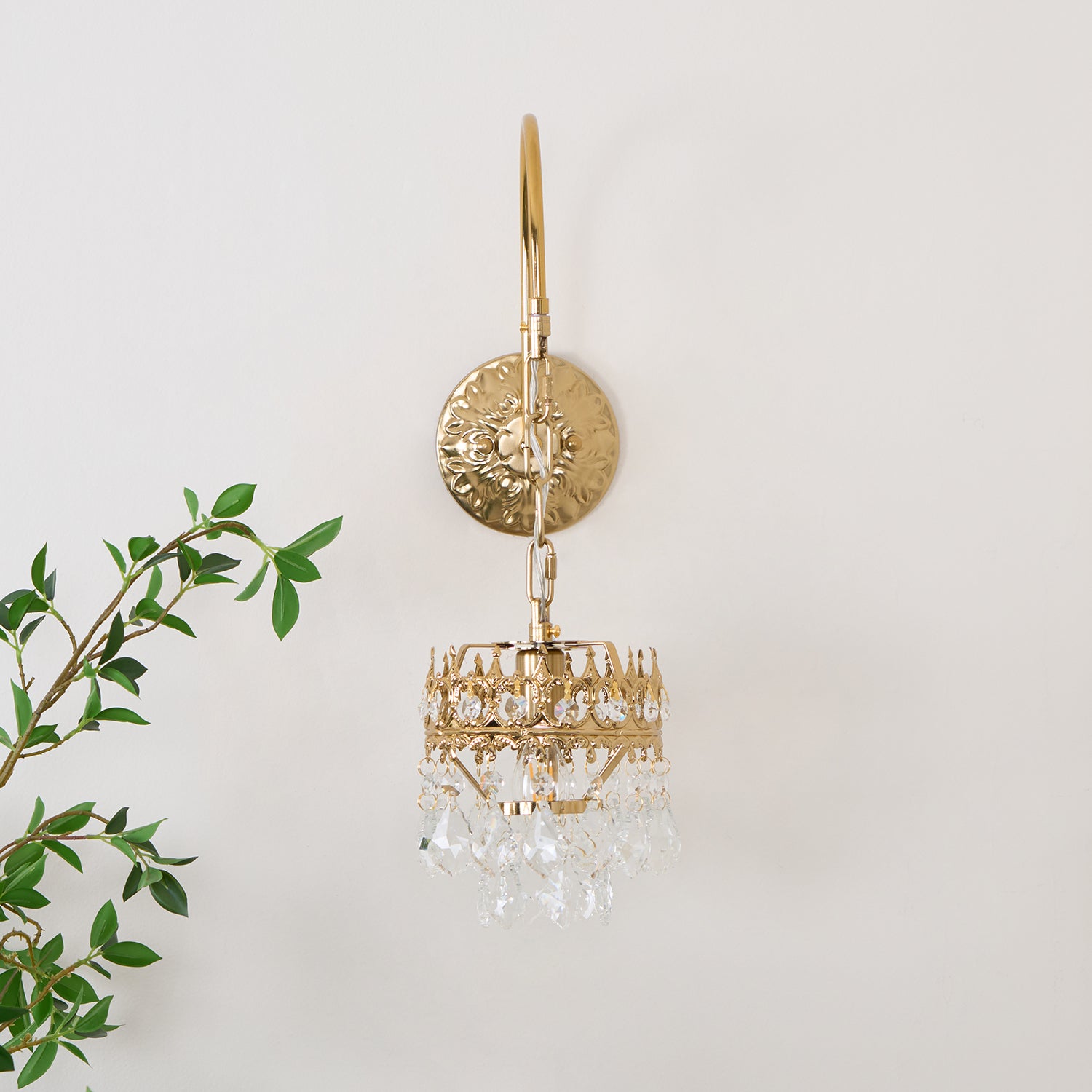 Ivmarila Applique Murale Art Nordique Couronne en Cristal