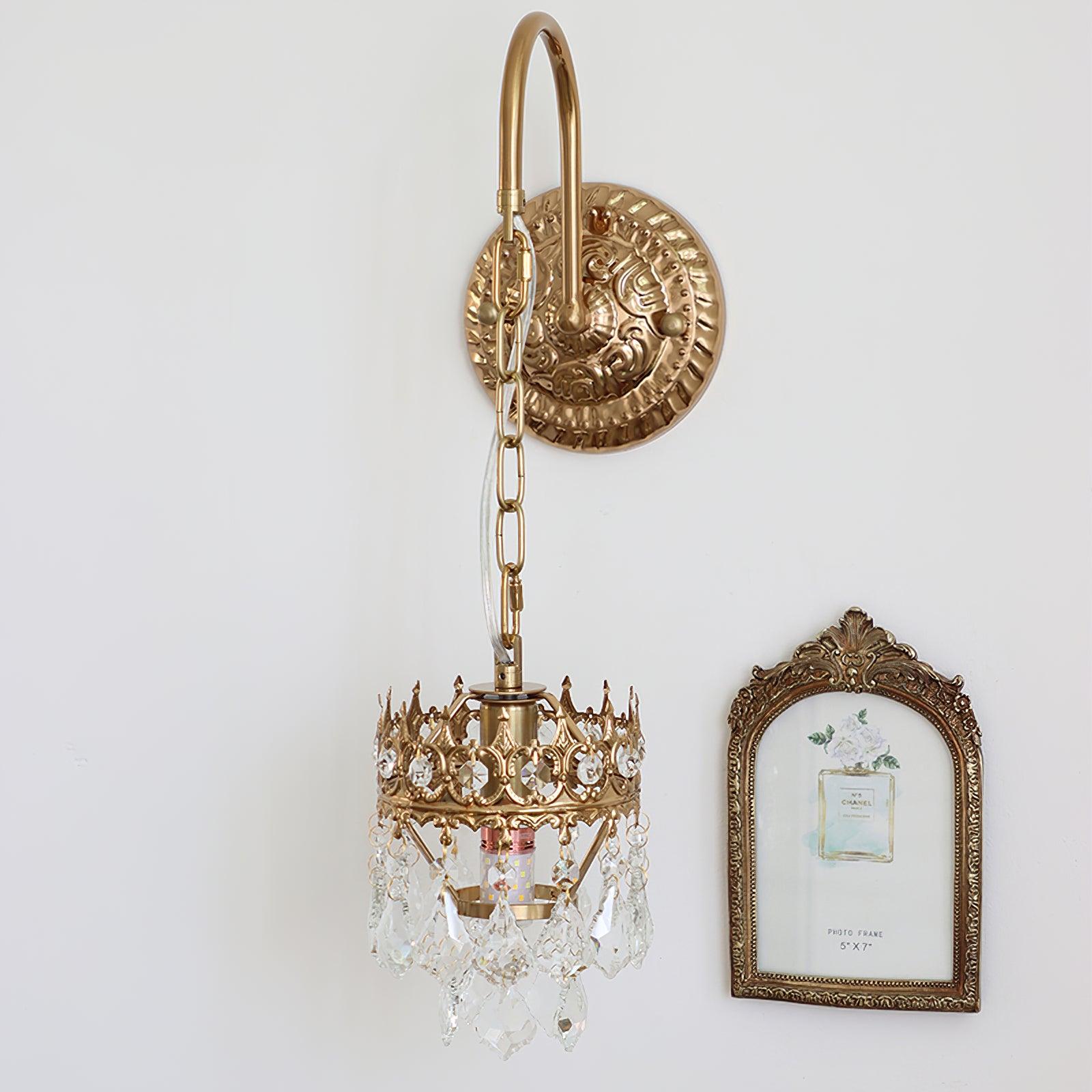 Ivmarila Applique Murale Art Nordique Couronne en Cristal