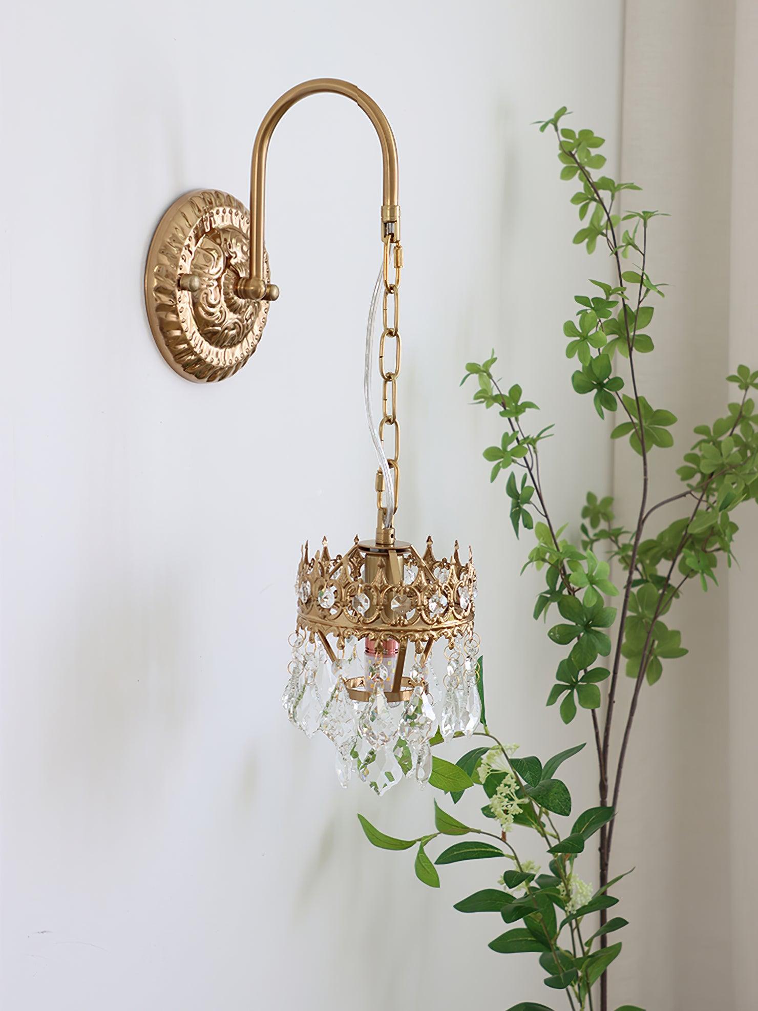 Ivmarila Applique Murale Art Nordique Couronne en Cristal