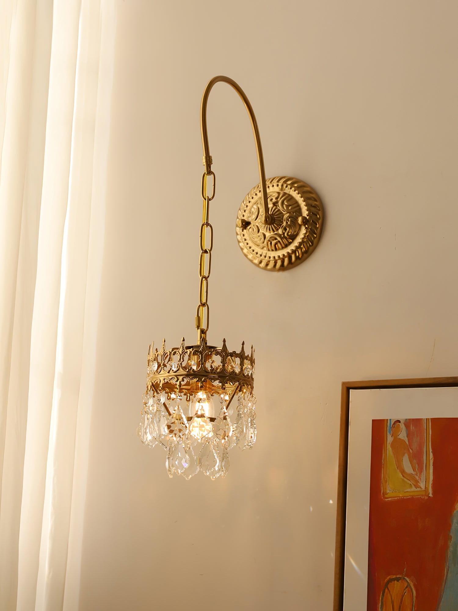Ivmarila Applique Murale Art Nordique Couronne en Cristal