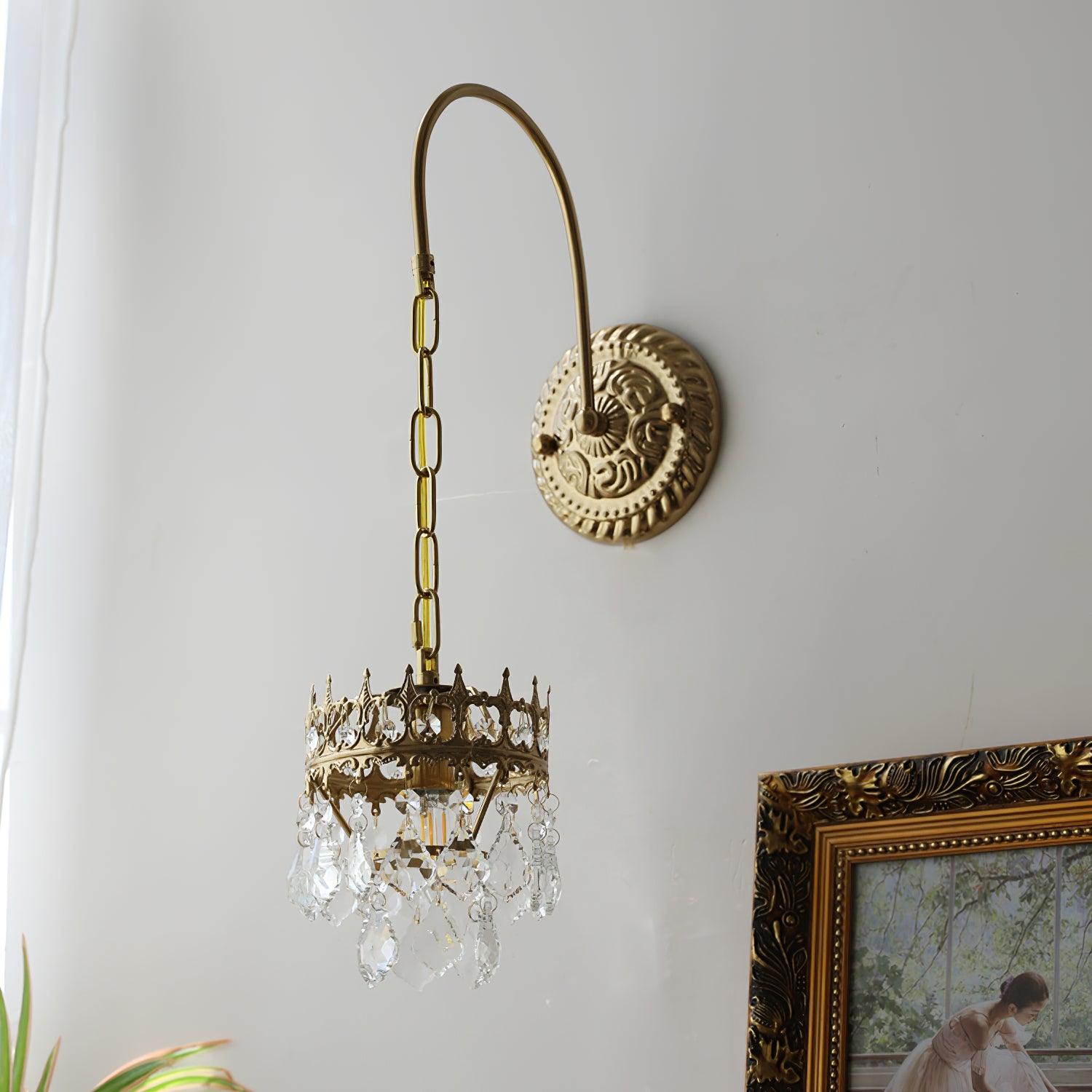 Ivmarila Applique Murale Art Nordique Couronne en Cristal