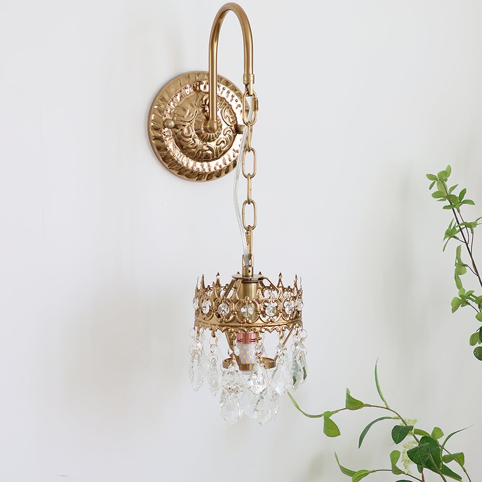 Ivmarila Applique Murale Art Nordique Couronne en Cristal