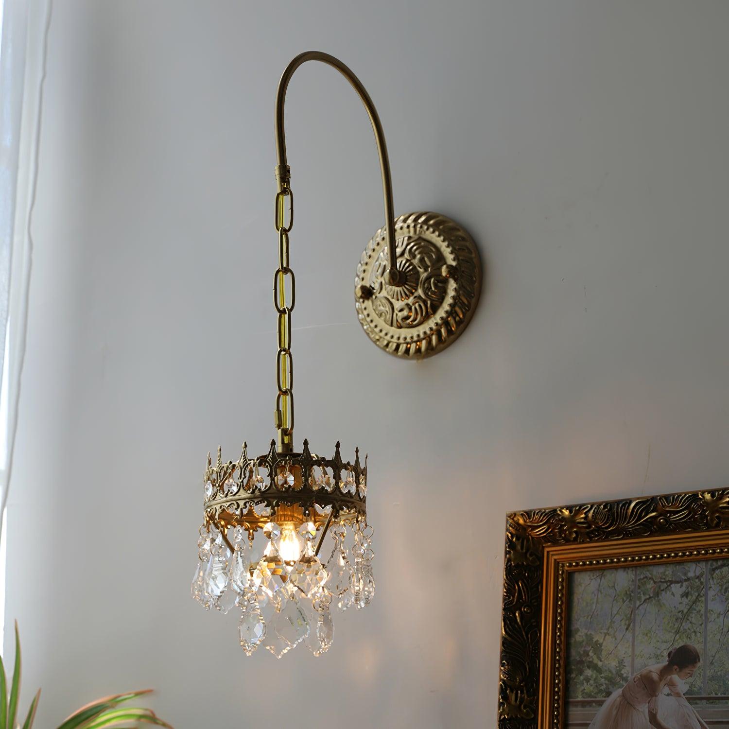 Ivmarila Applique Murale Art Nordique Couronne en Cristal