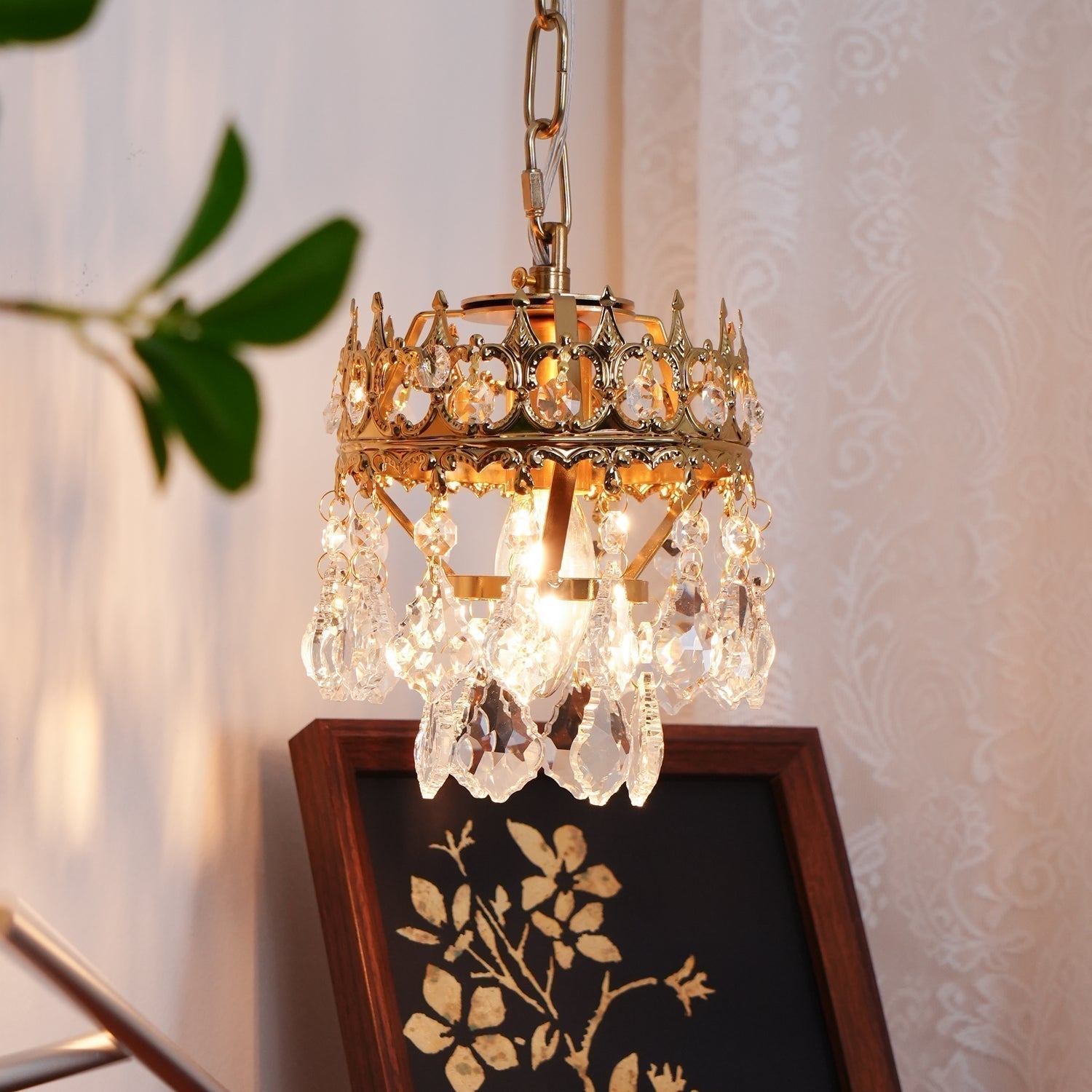 Ivmarila Applique Murale Art Nordique Couronne en Cristal
