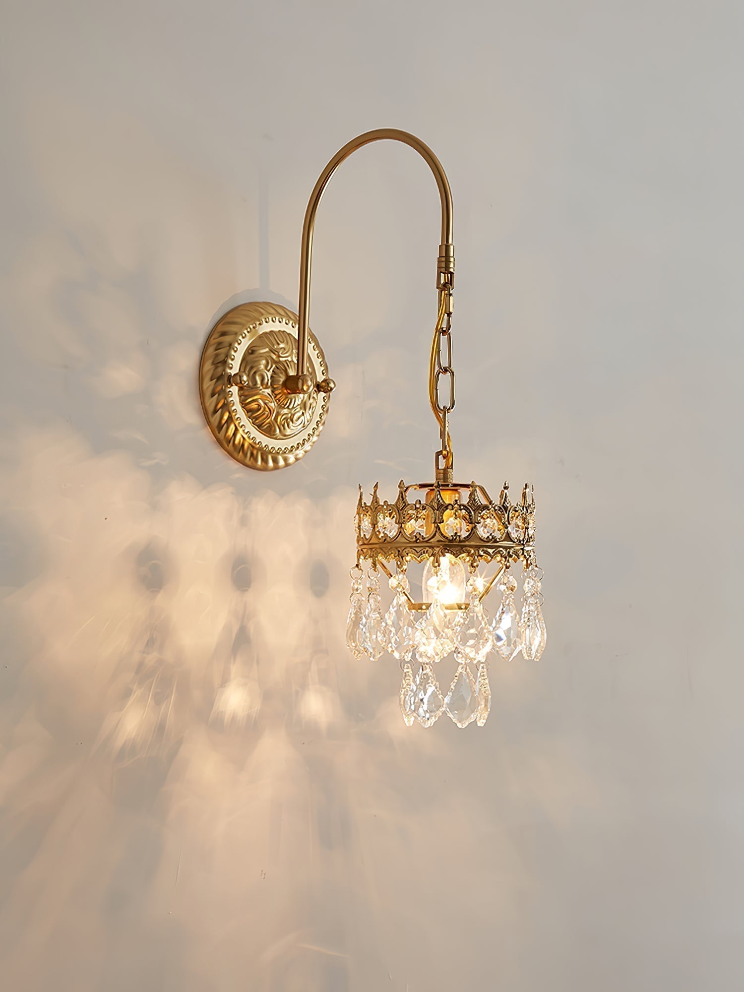 Ivmarila Applique Murale Art Nordique Couronne en Cristal