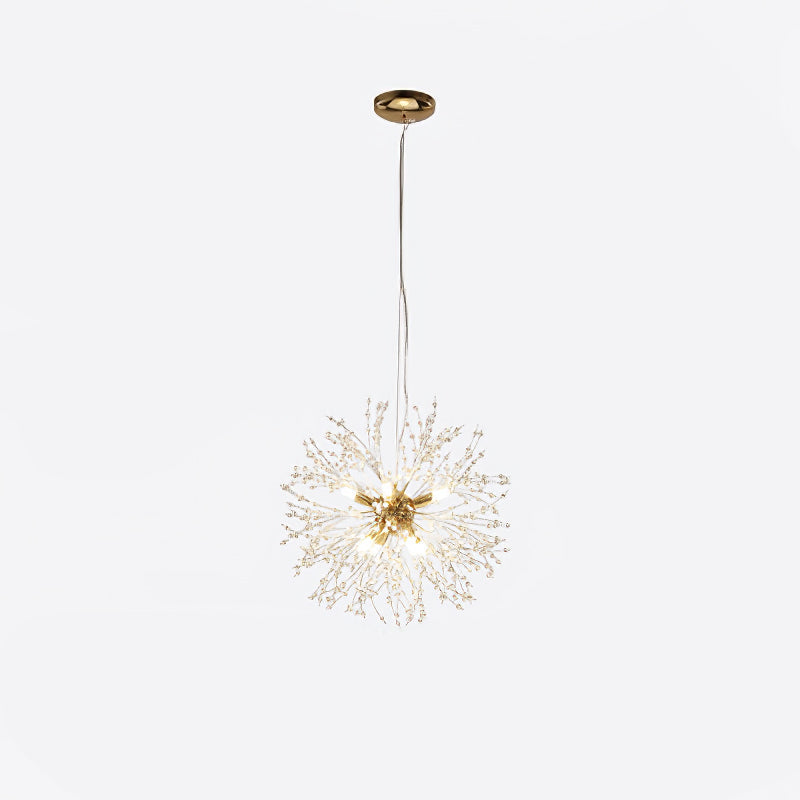 Lustra Lustre Cristal Pissenlit avec Cristaux