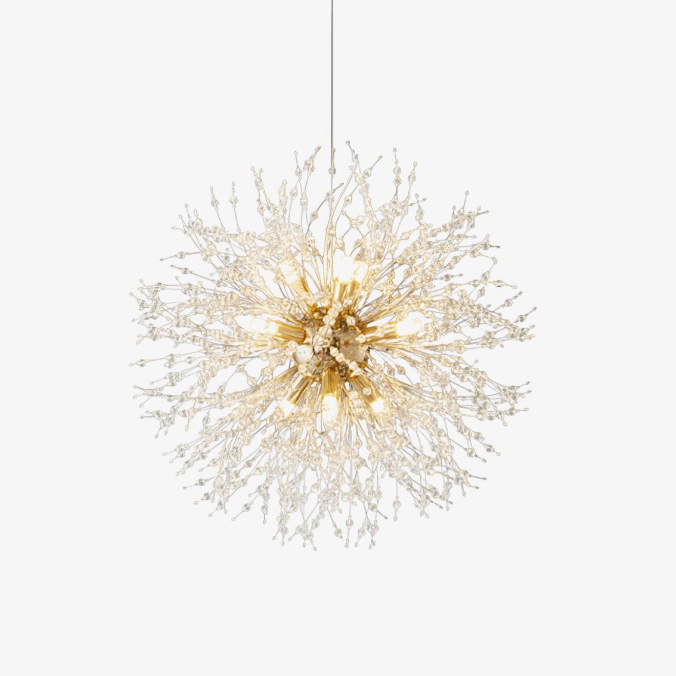 Lustra Lustre Cristal Pissenlit avec Cristaux