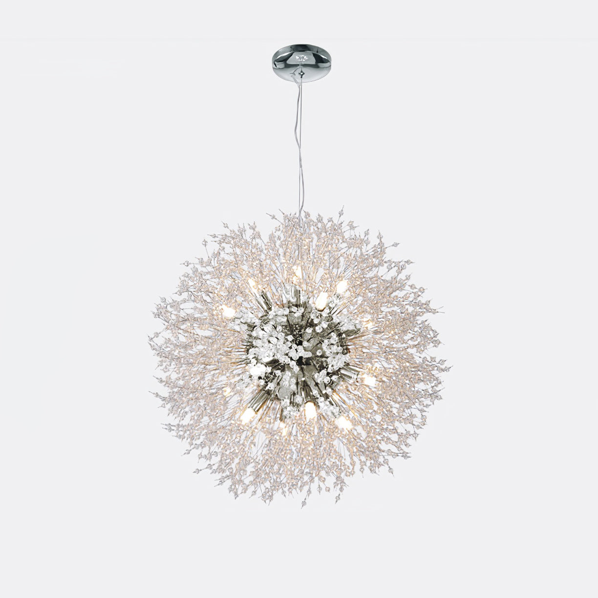 Lustra Lustre Cristal Pissenlit avec Cristaux
