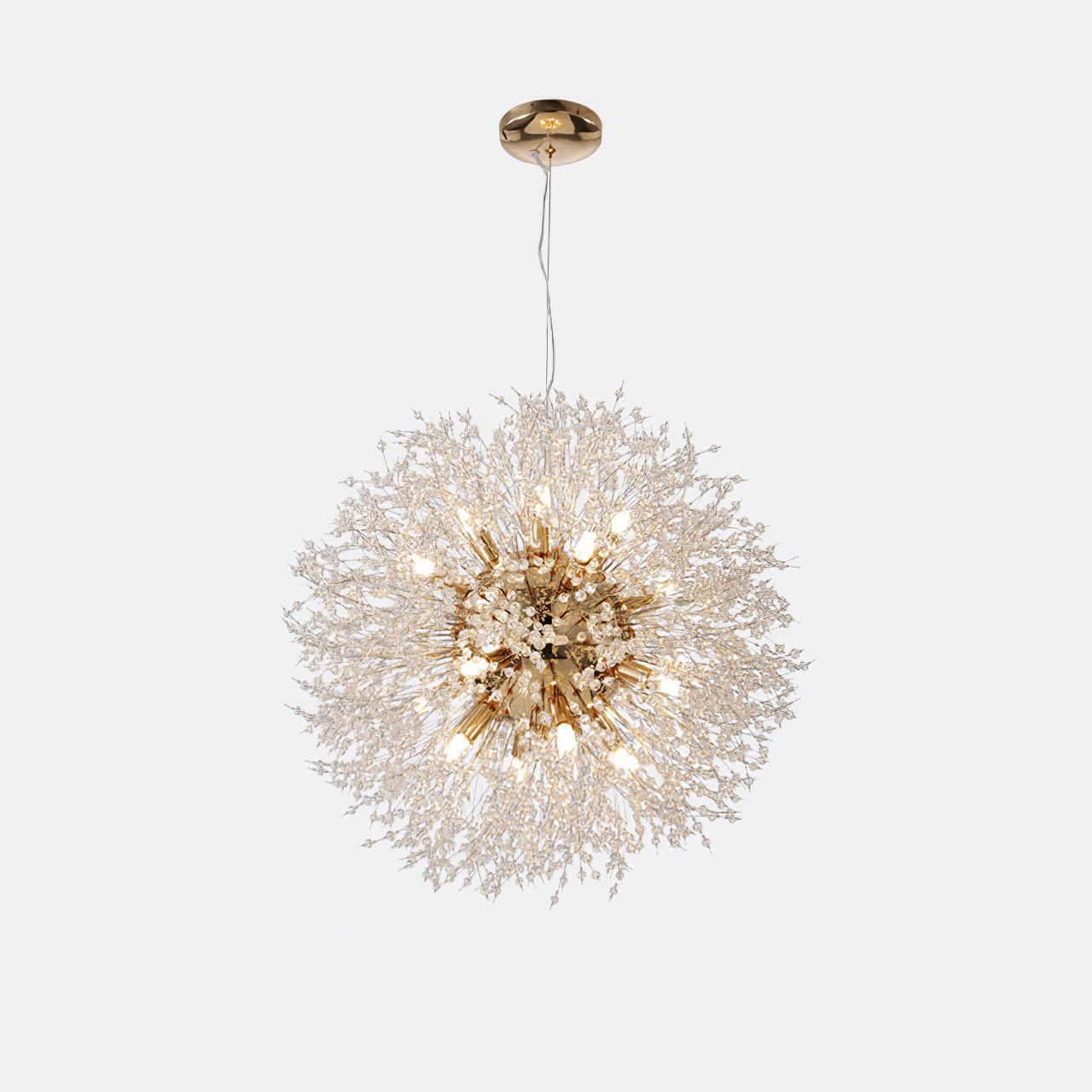 Lustra Lustre Cristal Pissenlit avec Cristaux