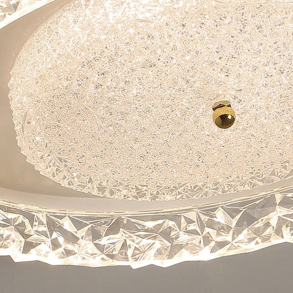 Agave Plafonnier Postmoderne de Luxe en Cristal